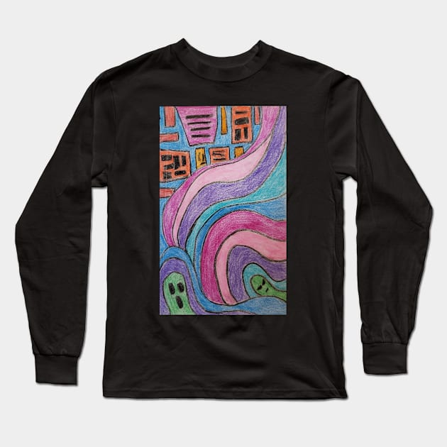 Alien Invasion Long Sleeve T-Shirt by Blue Closet